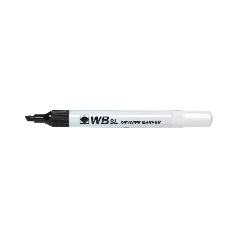 BLACK WHITEBOARD MARKERS CHISEL PK10