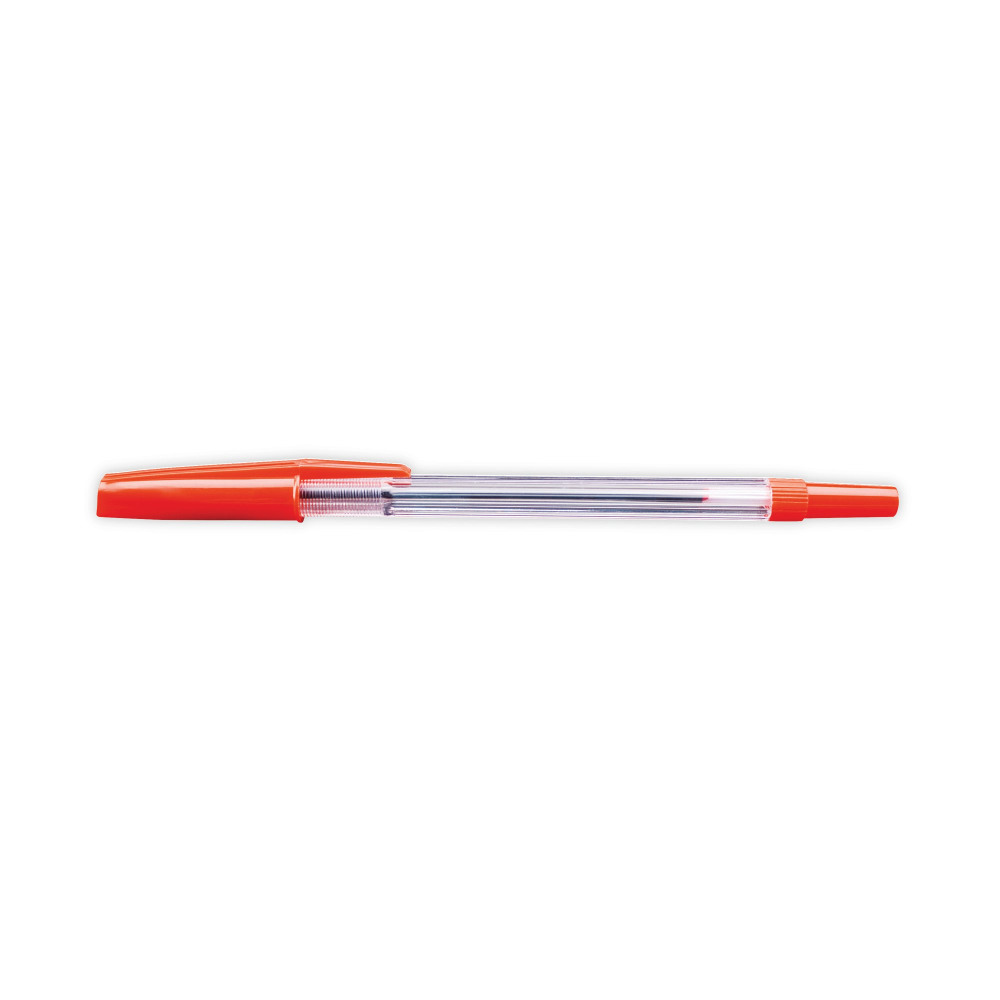 RED MEDIUM BALLPOINT PEN PK50