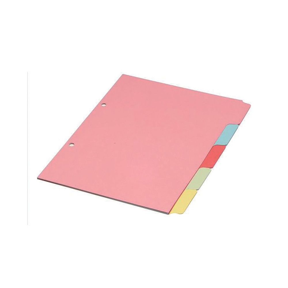 A4 MANILLA DIVIDER 5-PART ASSORTED