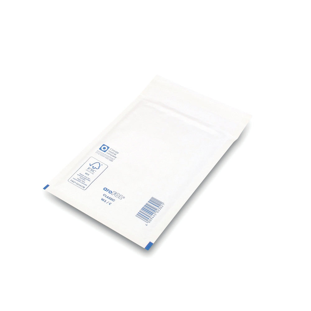 GOSECURE BUBBLE ENV SIZE3 WHT PK100