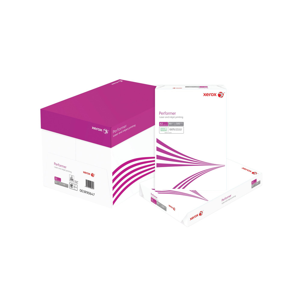 XEROX PERFORMER PPR 80G A3 WHT 500SH