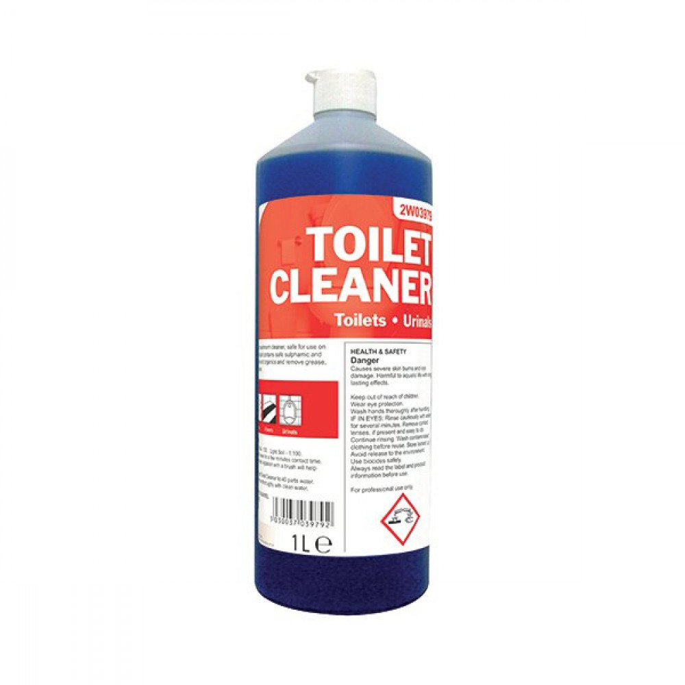 2WORK TOILET CLEANER DAILY 1L PK12