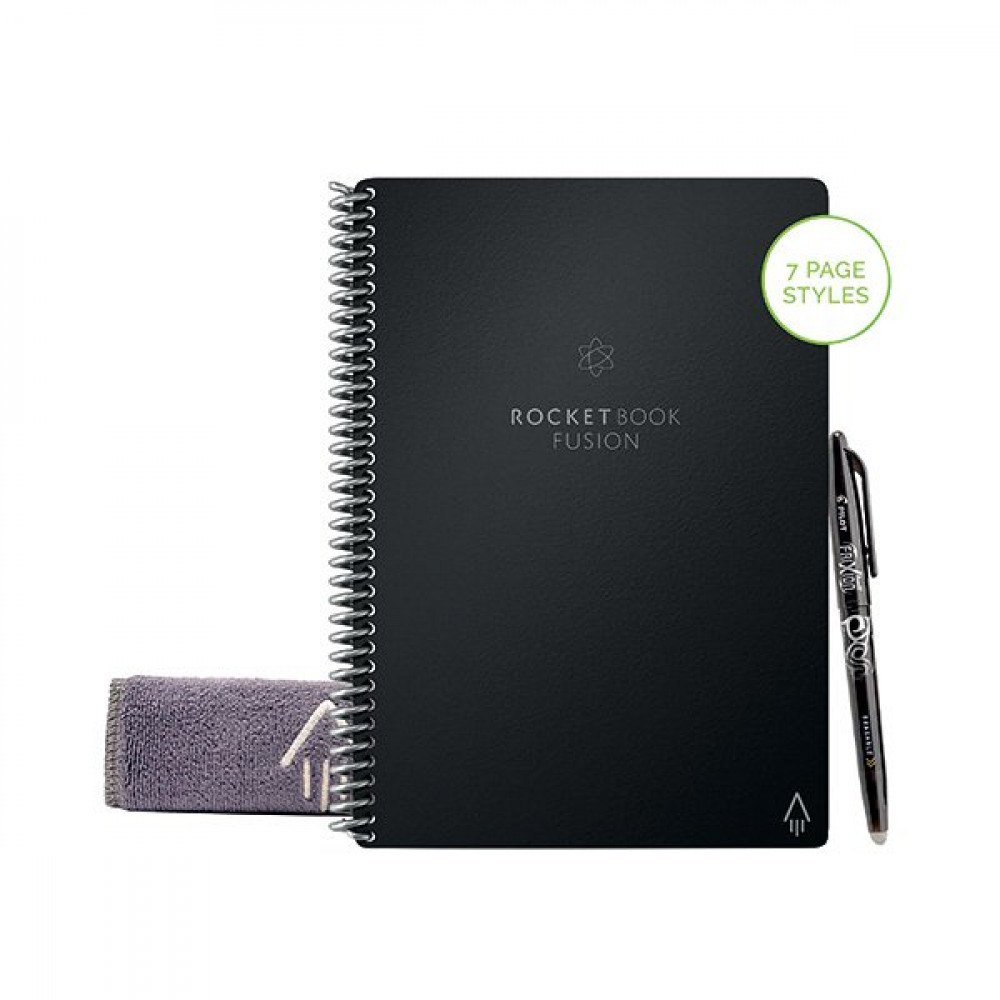 Office Supplies - ROCKETBOOK FUSION EXEC SET RP BLACK