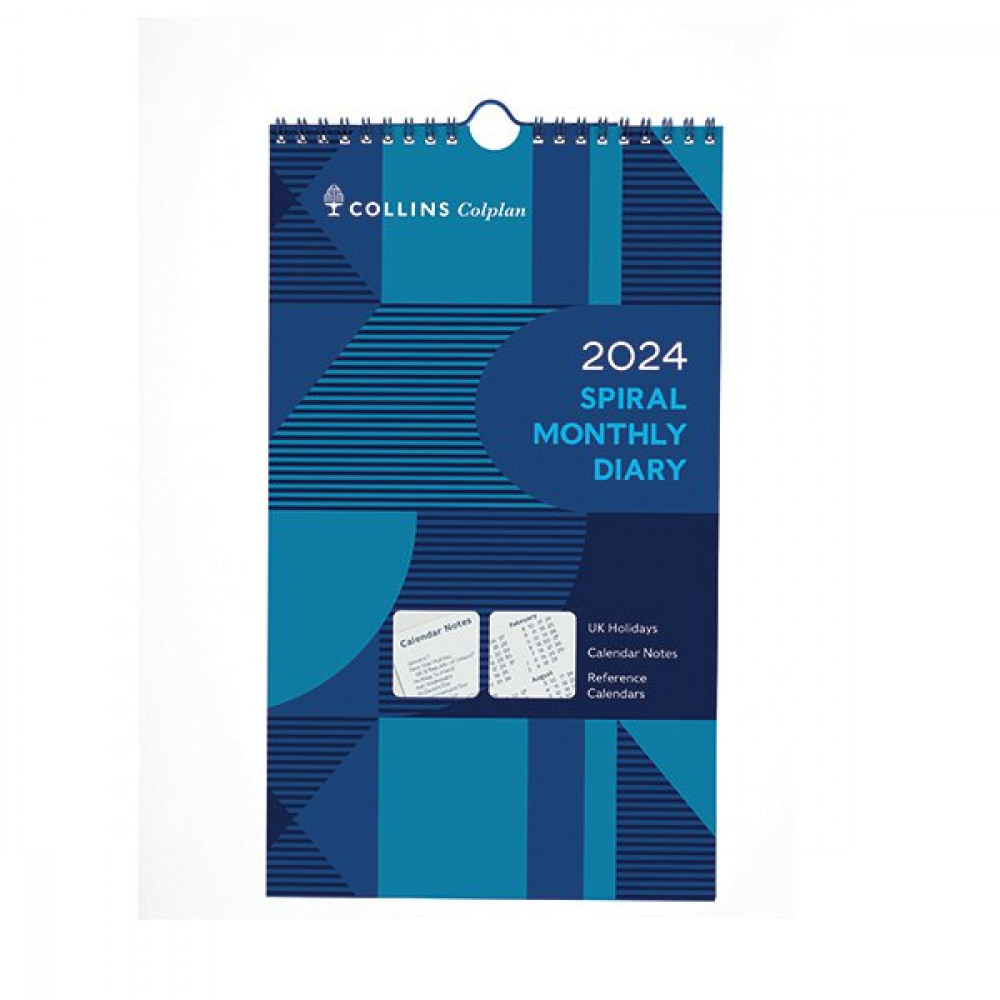 Office Supplies COLLINS SPIRAL MONTHLY DIARY 2024 64