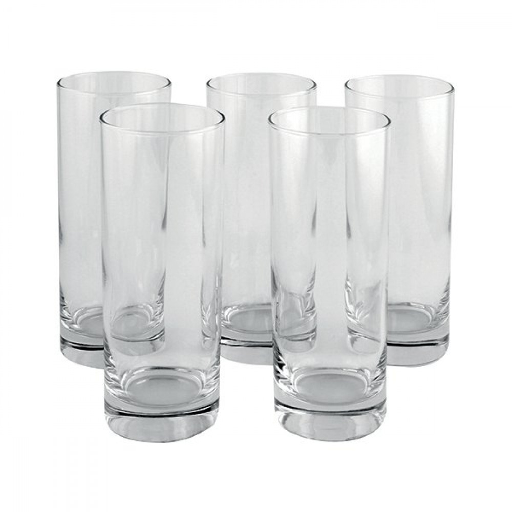 Office Supplies Clear Tall Tumbler Drink Glass Pk6
