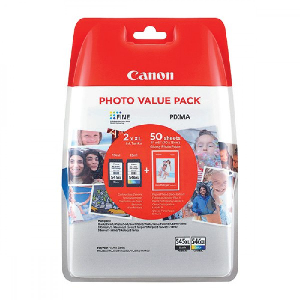 Office Supplies - CANON PG-545XL/CL-546XL INK CART/PPR