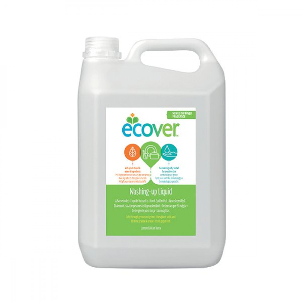 Office Supplies ECOVER WASHING UP LIQUID LEM/ALOE 5L