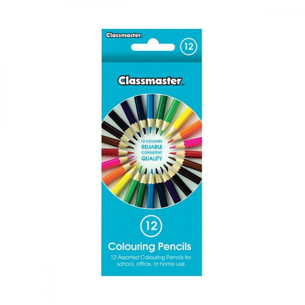 CLASSMSTR COLOURING PENCIL AST CPW12