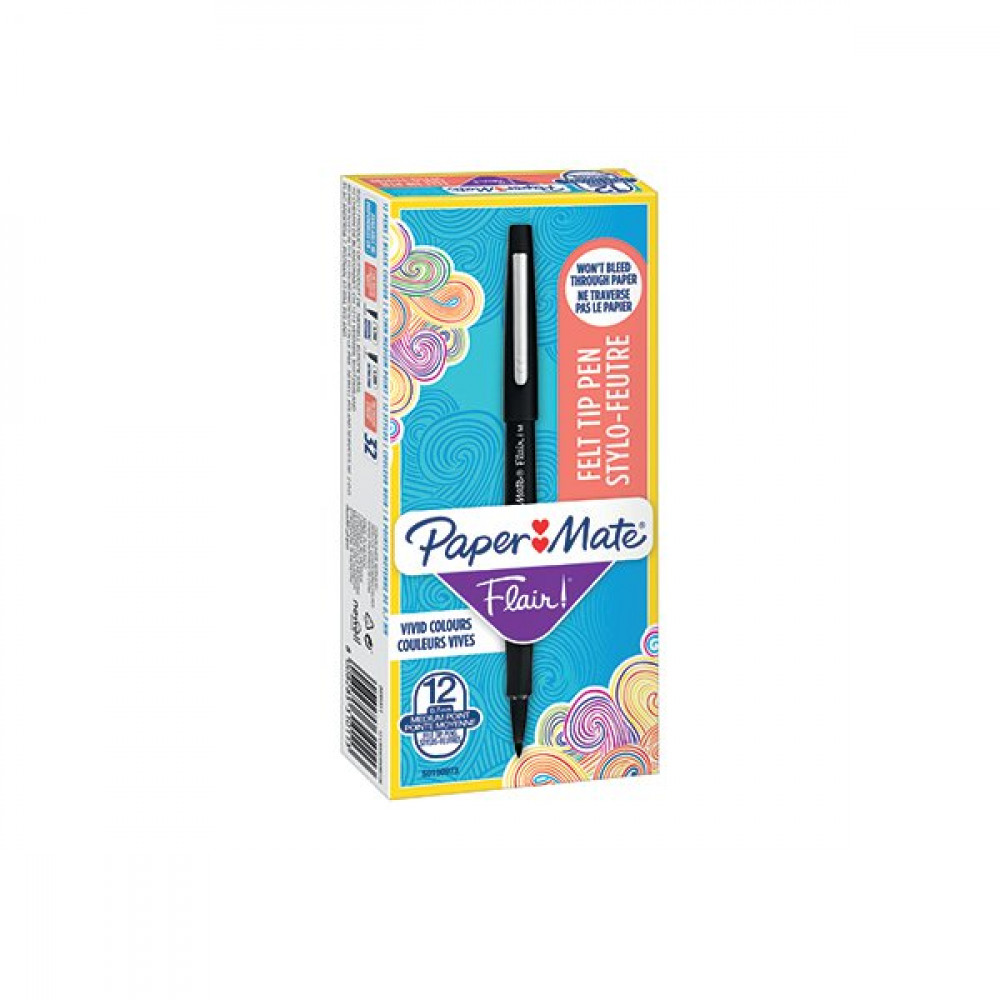 Paper: Mate S0190973 Flair Original Fibre Tip Pen – Black