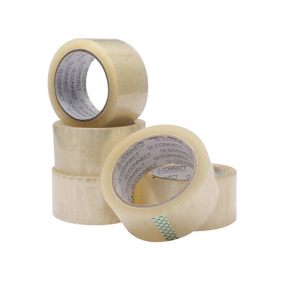 Q-CONNECT PACKING TAPE 50MMX66M PK6