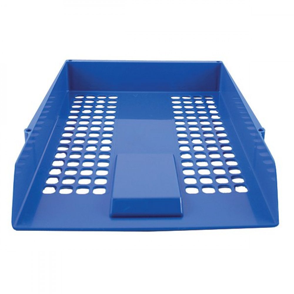 Q-CONNECT LETTER TRAY BLUE STACK