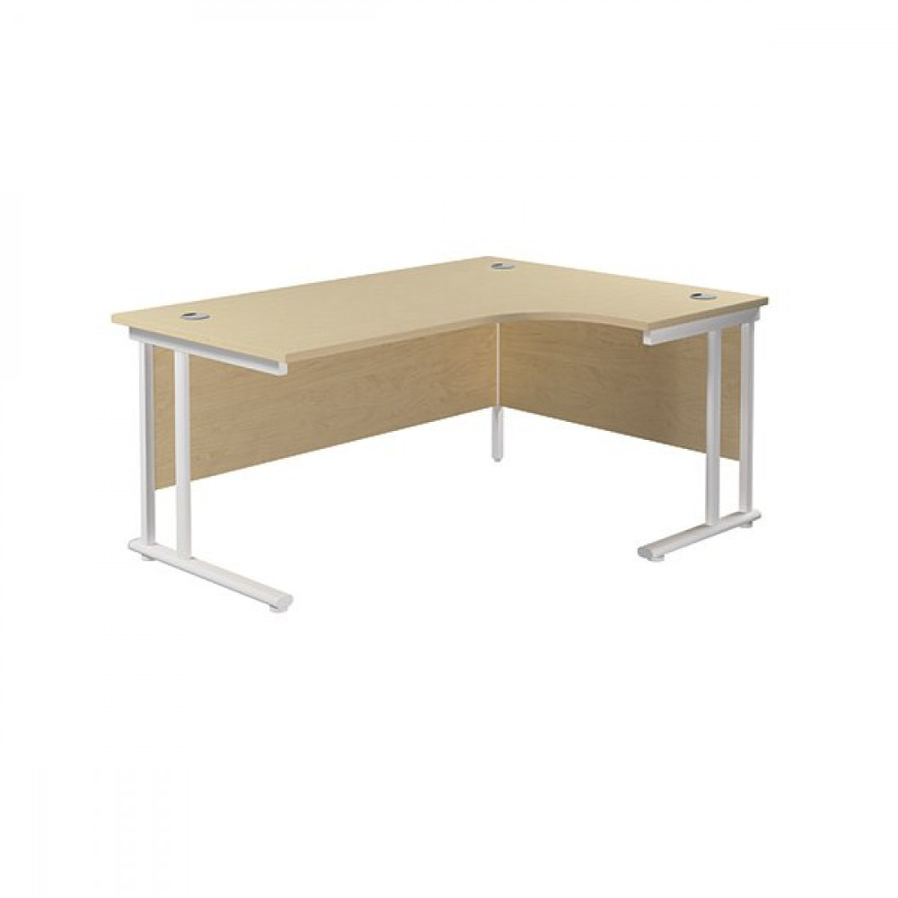 ePower JEMINI RDL RH CANTILEVER DESK MAPLE
