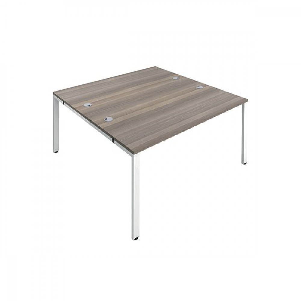 Office Supplies - JEMINI 2P BENCH DESK 3200 GREY OAK