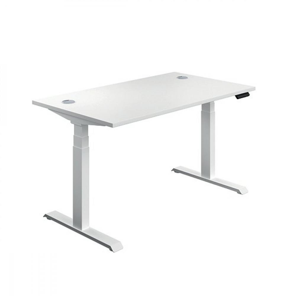 Office Supplies - JEMINI SIT/STAND DSK 1200X800 WHITE