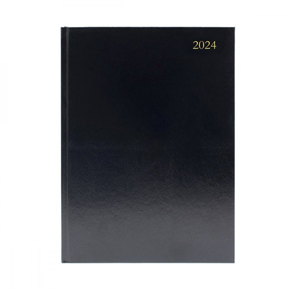 Office Supplies - DESK DIARY DPP A5 BLACK 2024