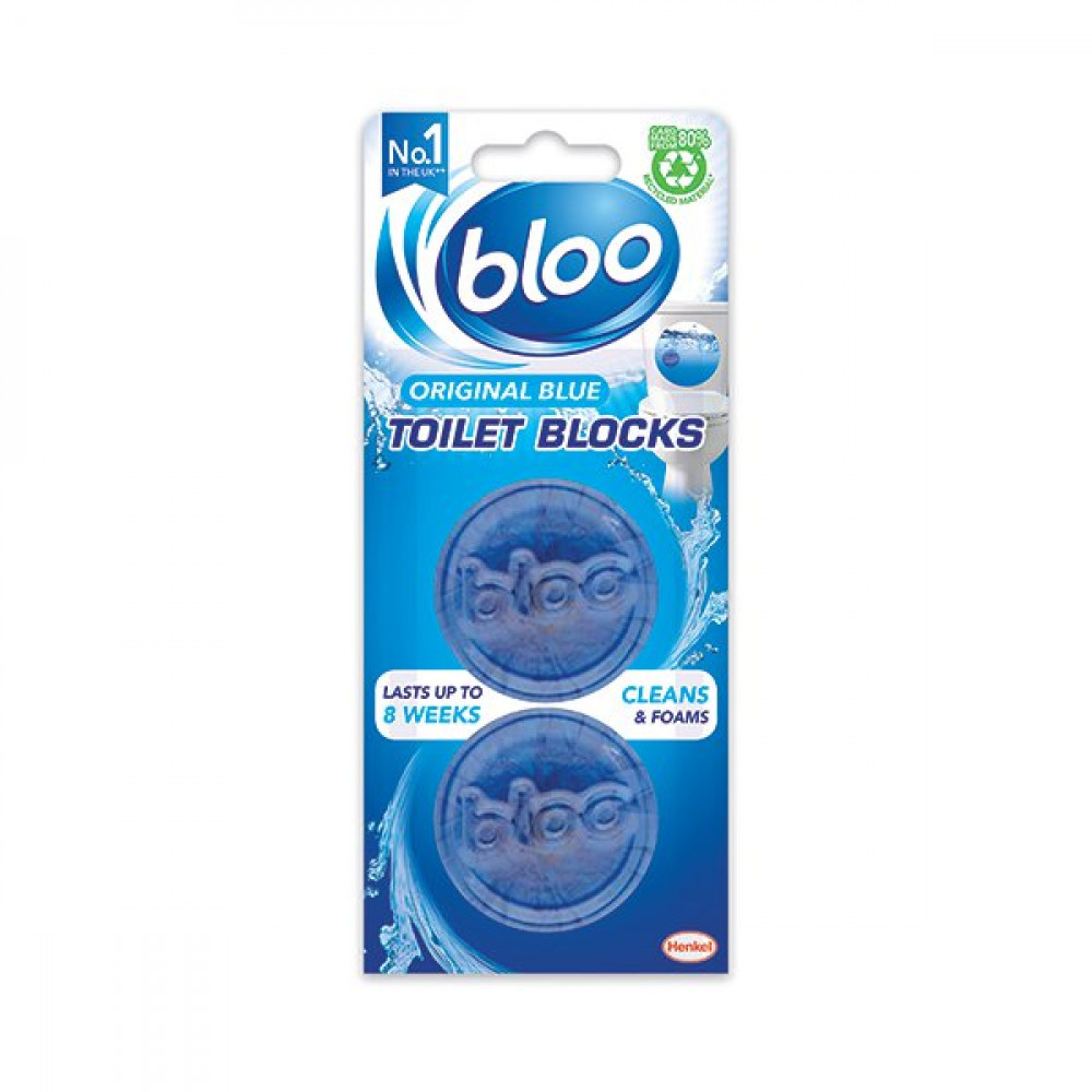 Office Supplies BLOO TOILET BLOCK CISTRN BLU TWIN PK