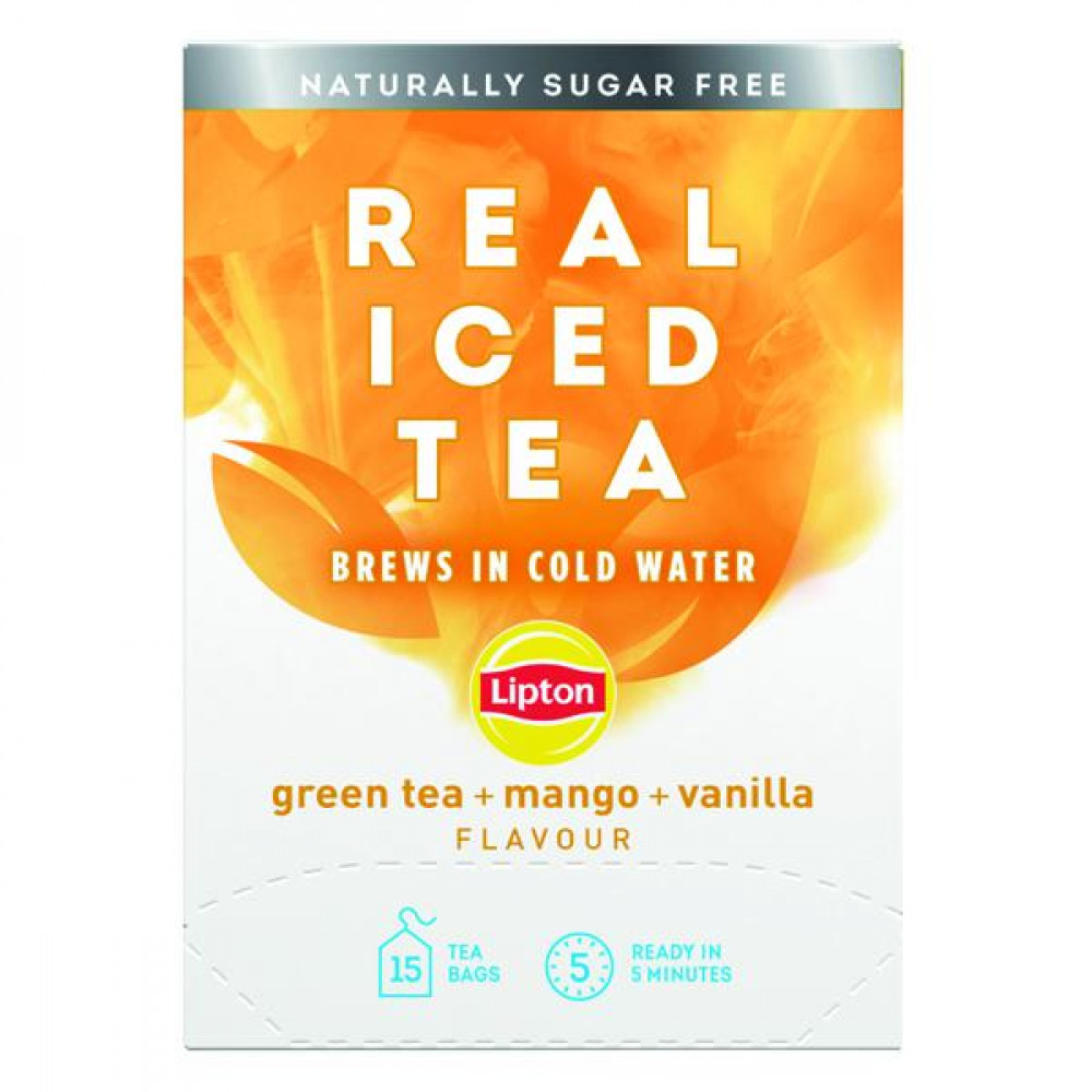Office Supplies LIPTON COLD BREW GRN TEA MANGO PK15