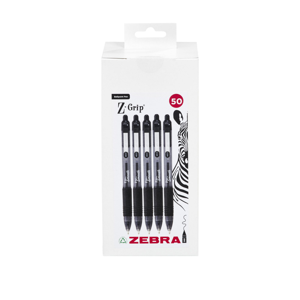 Z-GRIP SMOOTH BALLPEN 1MM BK PK50