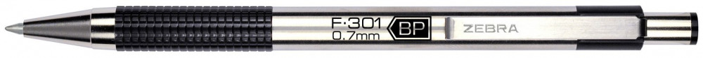STAINLESS STEEL 1.0MM BLACK BALLPEN