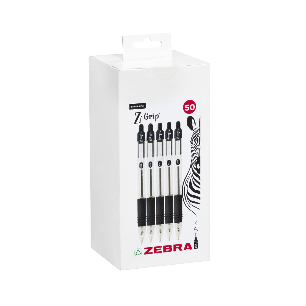 Z-GRIP BALLPEN 1MM BK PK50