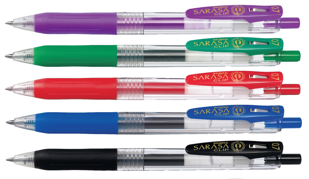 ZEBRA SARASA CLIP ECO GEL PEN RD PK12