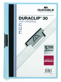 Durable A4 Duraclip File 3mm Blue (Pack of 25) 2200/06