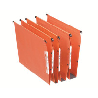 Esselte Orgarex Orange Lateral A4 File V-Bottom (Pack of 25) 21627