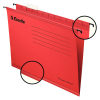 Esselte Classic A4 Red Suspension File Pack of 25 90316