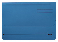 Elba Document Wallet Half Flap 285gsm Capacity 30mm A4 Blue Ref 100090129 [Pack 50]