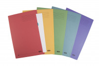 Elba Bright Folder Square Cut Recycled Heavyweight 285gsm Foolscap Assorted Ref 100090142 [Pack 25]
