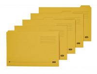 Elba Foolscap Yellow Midweight Tabbed Folder Pack of 100 100090237