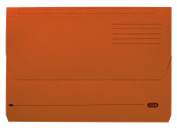 Elba Document Wallet Half Flap 285gsm Capacity 30mm Foolscap Orange Ref 100090241 [Pack 50]