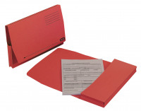 Elba Document Wallet Full Flap 260gsm Capacity 32mm Foolscap Red Ref 100090257 [Pack 50]