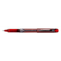 Pilot V5 Rollerball Pen Rubber Grip Needle Point 0.5mm Tip 0.3mm Line Red Ref BXGPNV502 [Pack 12]
