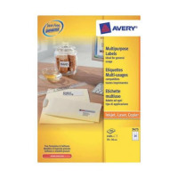 Avery White Copier Labels 24 per Sheet 70x36mm Ref 3475 [2400 Labels]