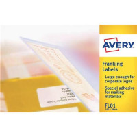 Avery Franking Labels 2 per sheet 140x38mm White Ref FL01 [1000 Labels]