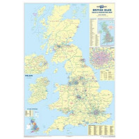 Map Marketing Sales and Marketing Map Unframed 12.5 Miles/inch Scale W830xH1200mm Ref UKM