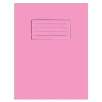 Silvine Exercise Book Plain 75gsm 80 Pages 229x178mm Pink Ref EX112 [Pack 10]