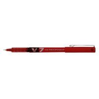 Pilot V7 Rollerball Pen Needle Tip 0.7mm Line 0.5mm Red Ref V702 [Pack 12]