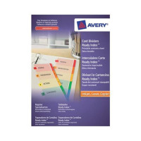 Avery ReadyIndex Dividers L7451-5 A4 5-Part Plain Tabs Ref 1970501