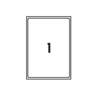 5 Star Value Labels Laser 1 per Sheet 199.6x289.1mm White [100 Labels]