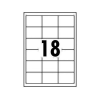 5 Star Value Labels Laser 18 per Sheet 63.5x46.6mm White [1800 Labels]