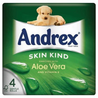 Andrex Toilet Rolls 2-Ply 240 Sheets Aloe Vera Ref M02073 [Pack 4]