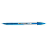 Bic Cristal V2 Rollerball Pen Gel Ink 0.7mm Tip 0.5mm Line Blue Ref 8438852 [Pack 20]