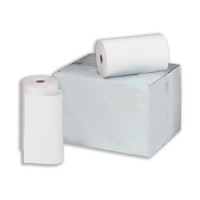 Telex Rolls 1-Ply W214xDia.120mm White Bond [Pack 6]