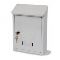 G2 Avon Postbox Steel 2 Keys Fixing Kit W223xD86xH320mm White