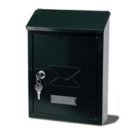 G2 Avon Postbox Steel 2 Keys Fixing Kit W223xD86xH320mm Black