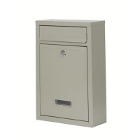 Mail Box Front-loading Rustproof 2 Keys W220xD81xH320mm Grey