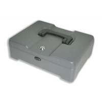 Cash Manager Security Box 8 Compartments and Coin Counter Tray Mercury