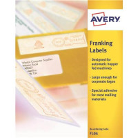 Avery Auto Franking Labels 1 per Sheet 140x38mm White Ref FL04 [1000 Labels]